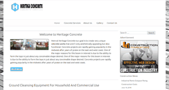 Desktop Screenshot of heritage-concrete.com
