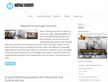 Tablet Screenshot of heritage-concrete.com
